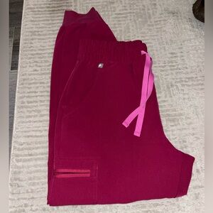 Figs Women's Joggers with Pink Accents